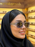 عینک آفتابی زنانه مستطیل موسکات رنگ یخی
