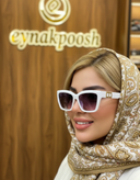 عینک آفتابی زنانه گربه ای اسکویر(سفید)