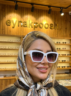 عینک آفتابی زنانه گربه ای اسکویر(سفید)