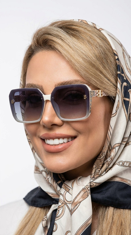 عینک سفید زنانه