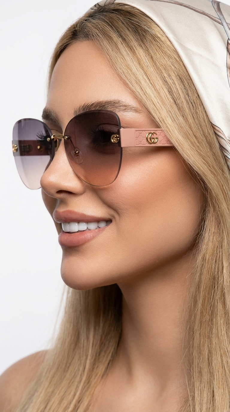 عینک آفتابی زنانه فریم‌لس گوچی (Gucci)