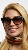 عینک آفتابی زنانه سواروفسکی مدل پروانهای کریستالی