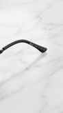 عینک آفتابی مردانه پرسول (Persol) مدل D24 | فریم فلزی دو پل مشکی با عدسی پلاریزه و UV400