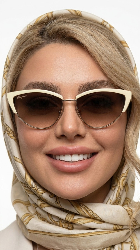 عینک آفتابی زنانه گربه ای یووی ۴۰۰ با رنگبندی کامل