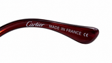 عینک آفتابی مردانه کارتیر (Cartier) فریم طلایی چندضلعی با عدسی هایلایت قهوهای | UV400