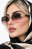 عینک فریم لس زنانه