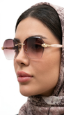 عینک فریم لس زنانه